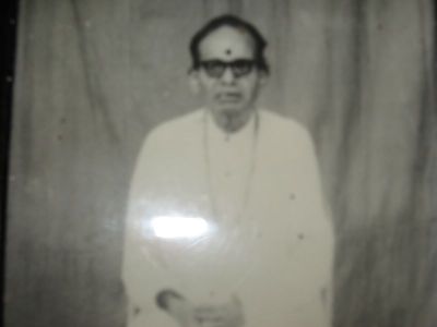 MY GRAND FATHER - ROOT OF PRESENT SARASWATHULA'S FAMILY