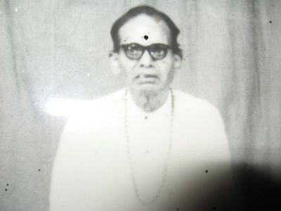 MY GRAND FATHER - ROOT OF PRESENT SARASWATHULA FAMILY